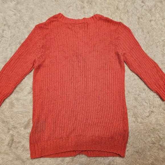 Kenneth Cole Women's Coral Linen Blend Knit Buttons Up Cardigan Size: L - Picture 3 of 10